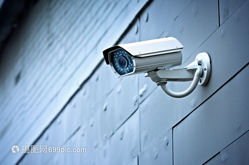 无形之眼 墙壁上的监控摄像头